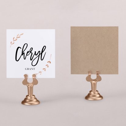 Wedding place card  Copper