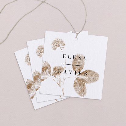 Wedding place card  Camelia