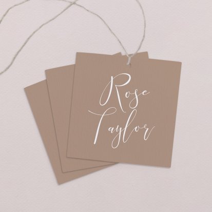 Wedding place card  Calatheas