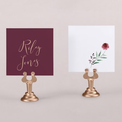 Wedding place card  Purple