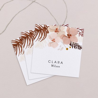 Wedding place card  Autumn Bloom