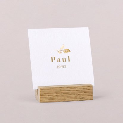 Wedding place card  Elderberry - Gold