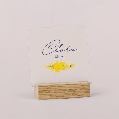 Wedding place card  Mimosas