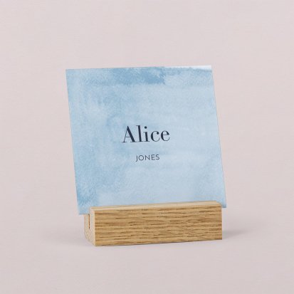 Wedding place card  Galon bleu
