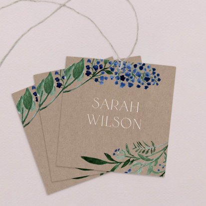 Wedding place card  Azzura