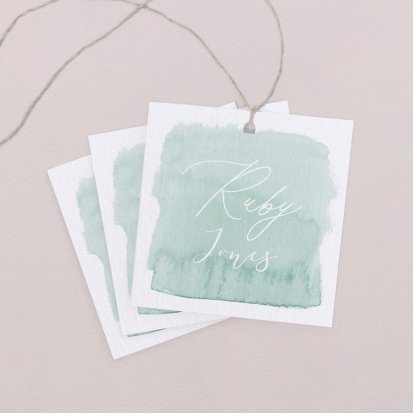 Wedding place card  Shabby