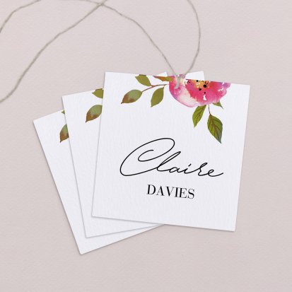Wedding place card  Isaac
