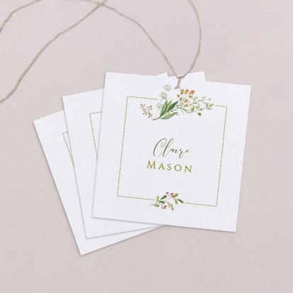 Wedding place card  Lily of the Valley
