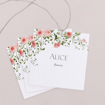 Wedding place card  Queen Mary