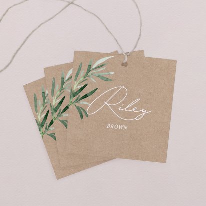 Wedding place card  Tuscany