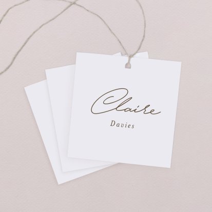 Wedding place card  Bergamot