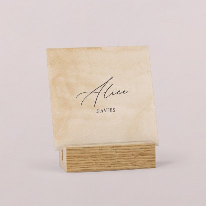 Wedding place card  Organdi