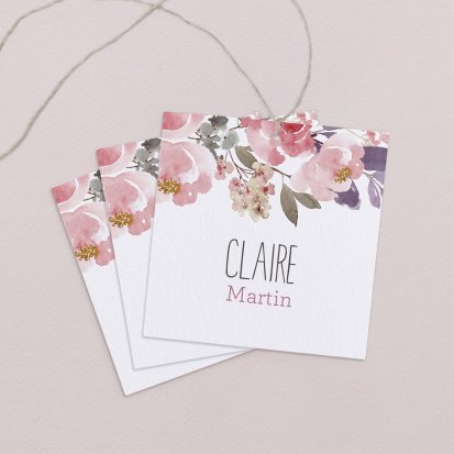 Wedding place card  Bloom