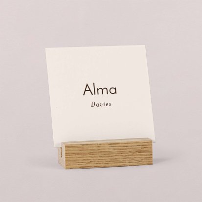 Wedding place card  Minimal portrait