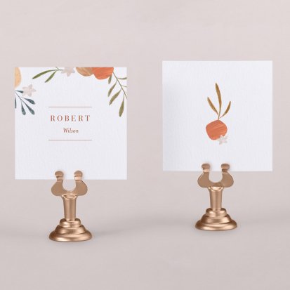 Wedding place card  Orange Blossom
