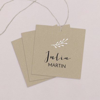 Wedding place card  Leopold