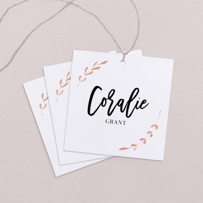 Wedding place card  Faustine