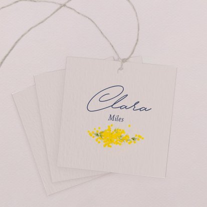Wedding place card  Mimosas