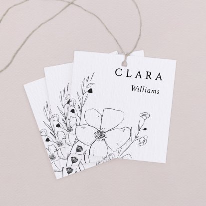 Wedding place card  Narcissa
