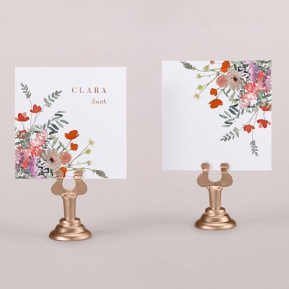 Wedding place card  In bloom