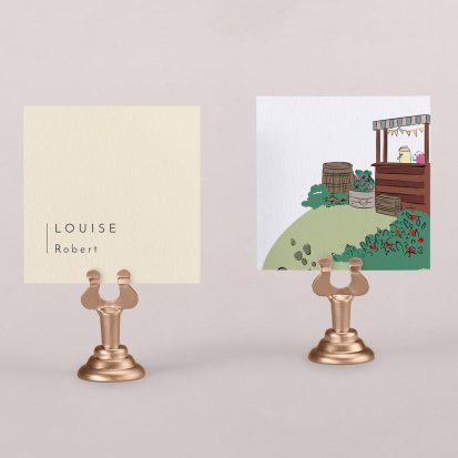 Wedding place card  Countryside