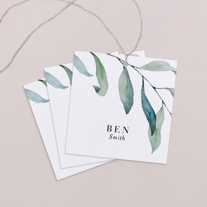 Wedding place card  Natural Romance