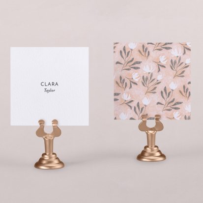 Wedding place card  Peonies