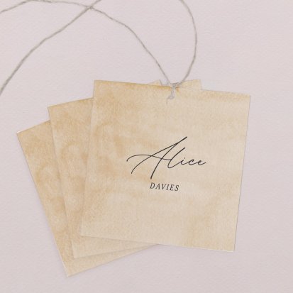 Wedding place card  Organdi