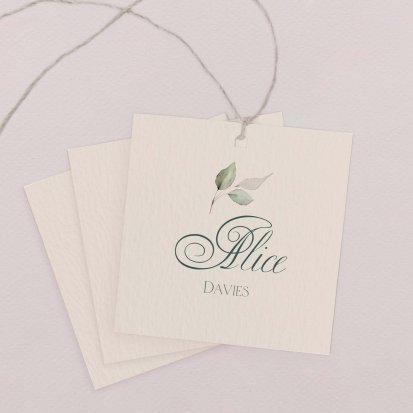 Wedding place card  Natural elegance
