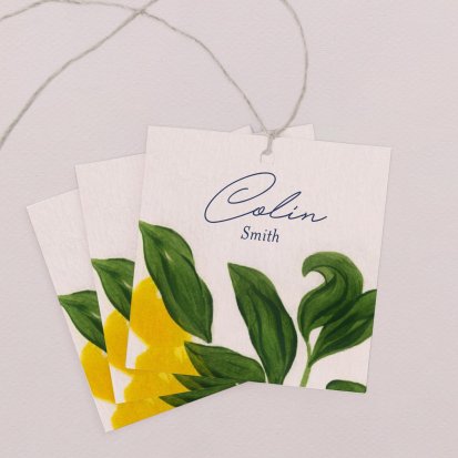 Wedding place card  Magnolias