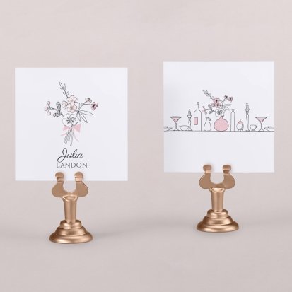 Wedding place card  Little white dress
