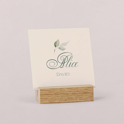 Wedding place card  Natural elegance