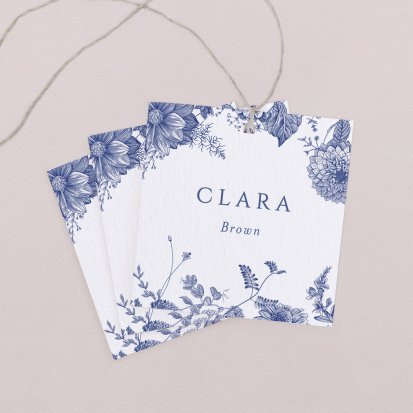 Wedding place card  Dahlia