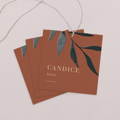 Wedding place card  Sunset