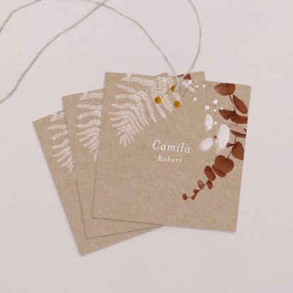 Wedding place card  Sweet September