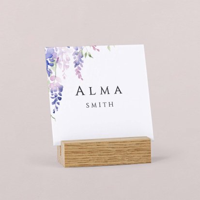 Wedding place card  Wisteria