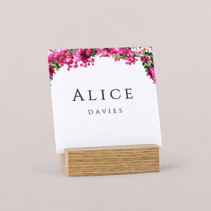 Wedding place card  Bougainvillée