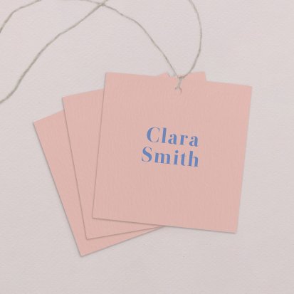 Wedding place card  Peach