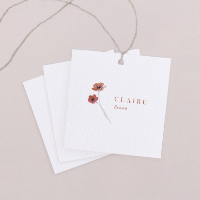 Wedding place card  Posy