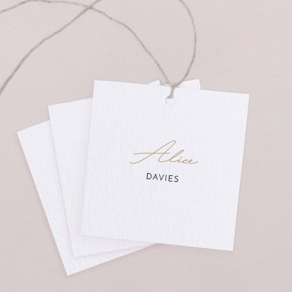 Wedding place card  Promesse