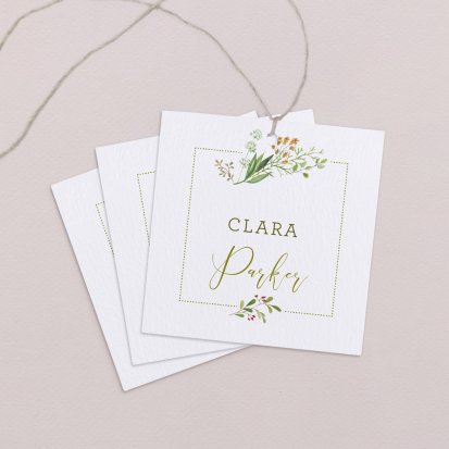 Wedding place card  Fern