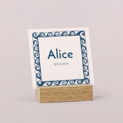 Wedding place card  Roca marina