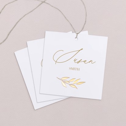 Wedding place card  Water Lilies
