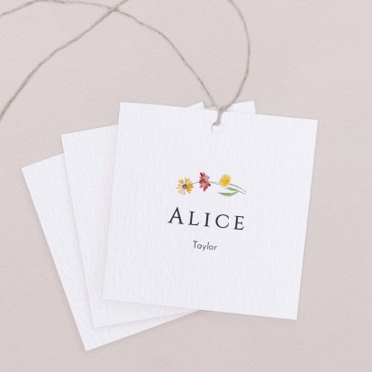 Wedding place card  Sunny day