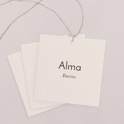 Wedding place card  Minimal portrait